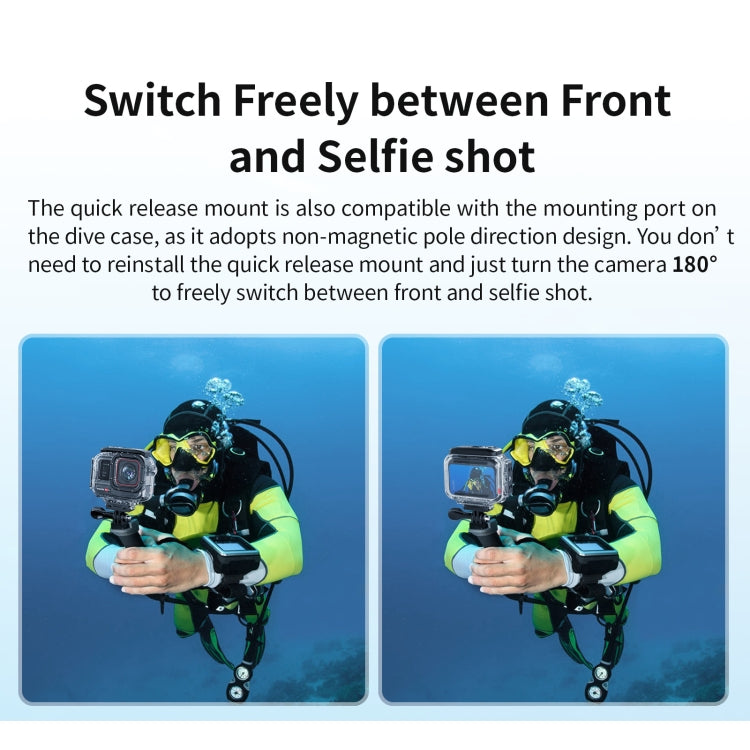 aMagisn Horizontal- und Vertikal-Tauchgehäuse, 60m wasserdichtes Zubehör, für Insta360 Ace