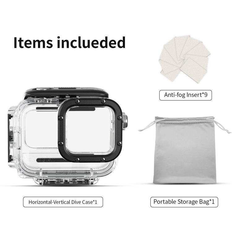 aMagisn Horizontal- und Vertikal-Tauchgehäuse, 60m wasserdichtes Zubehör, für Insta360 Ace