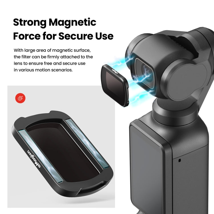 For DJI Osmo Pocket 3 aMagisn HD Double Sided Coated Filters Sports Camera Protective Goggles, CPL, ND16+ND64+ND256 + CPL, ND16+ND64+ND256+ND1000