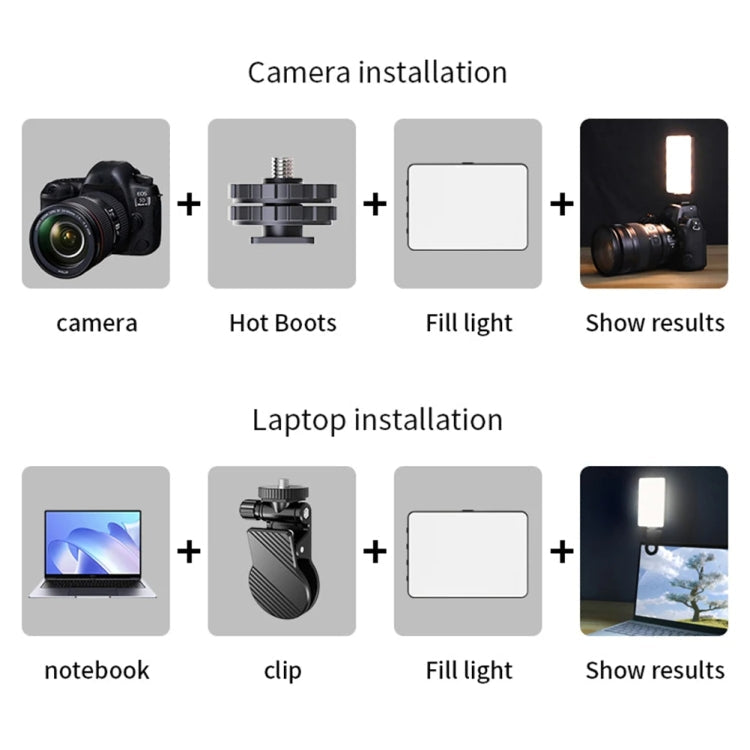 Rechargeable Pocket Light Mini Photography Light LED Outdoor Shooting Supplementary Light, Desiontal M15 3 Color Temperature, Desiontal M16 RGB