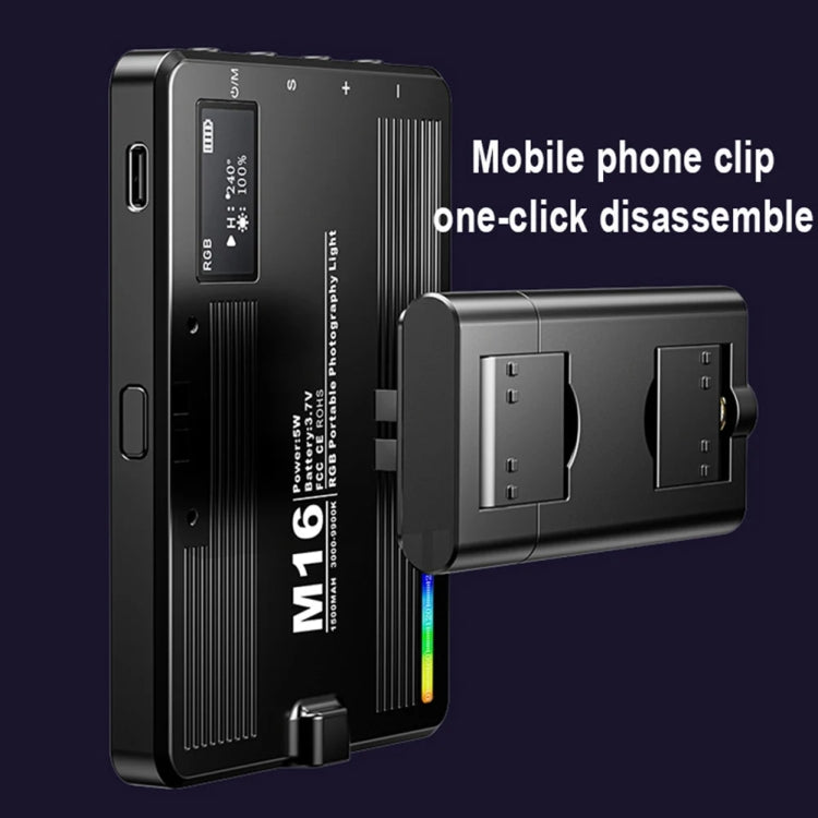 Rechargeable Pocket Light Mini Photography Light LED Outdoor Shooting Supplementary Light, Desiontal M15 3 Color Temperature, Desiontal M16 RGB