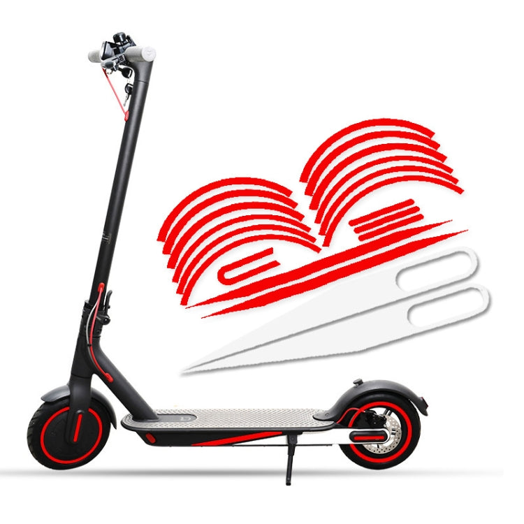 Für Xiaomi Mijia M365/1s/Pro/Pro2 Scooter Wasserdichter reflektierender Warnaufkleber