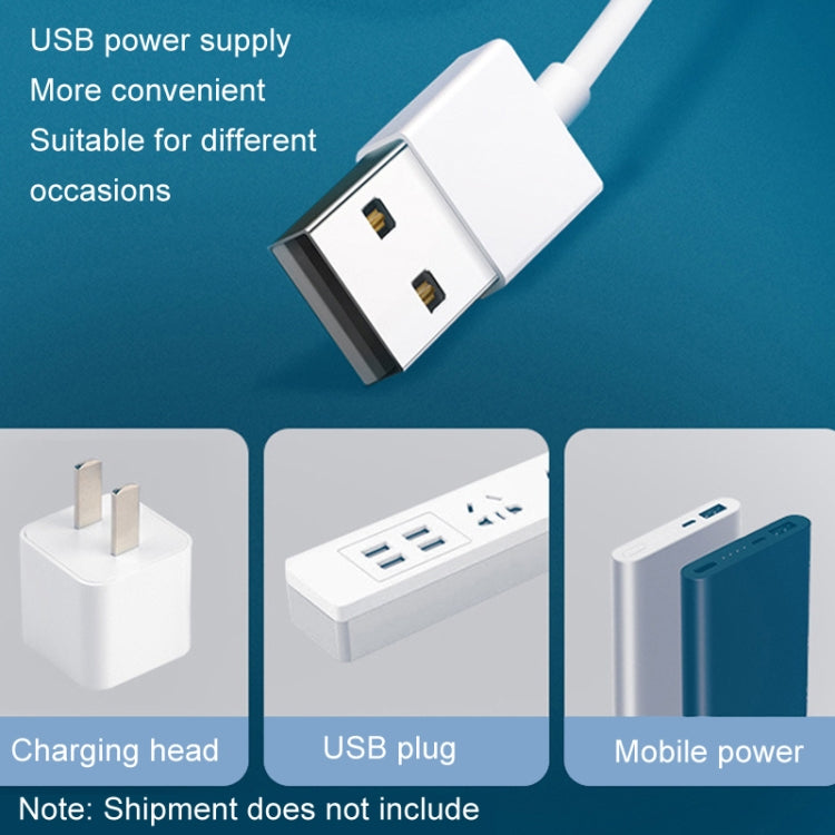 USB Home Dormitory Mute High Wind Power Mini Fan Six Blade Small Ceiling Fan, Style: Single Fan