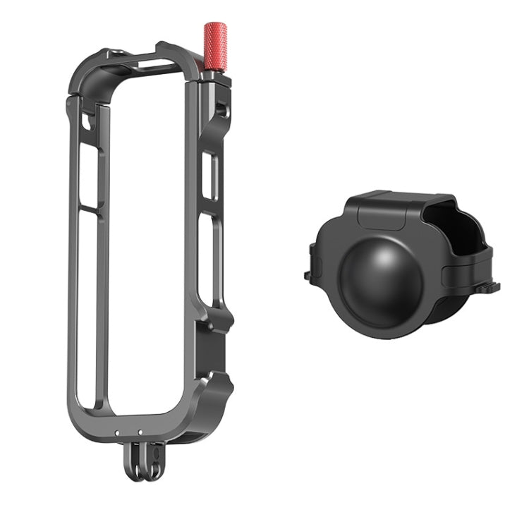 Für Insta360 X4 Metallrahmen Action-Kamera Hasenkäfig Erweiterungshalterung, Metallrahmen