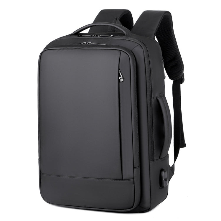 Erweiterbarer, wasserdichter Business-Laptop-Rucksack mit USB-Anschluss