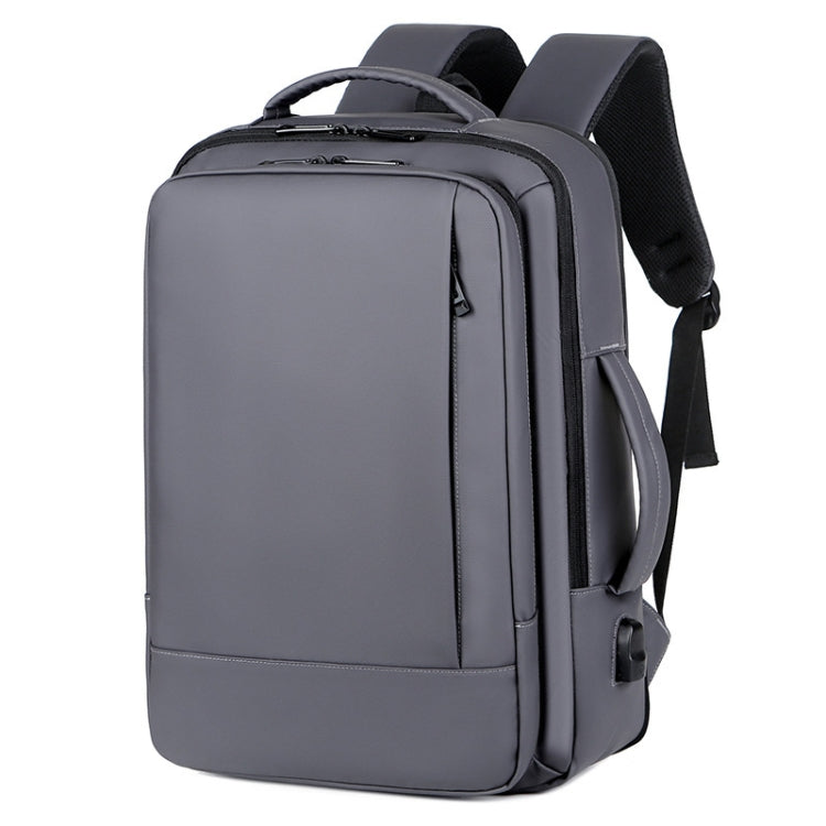 Erweiterbarer, wasserdichter Business-Laptop-Rucksack mit USB-Anschluss