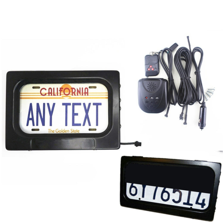 Standard Motorcycle License Plate Roller Shutter Cover Frame