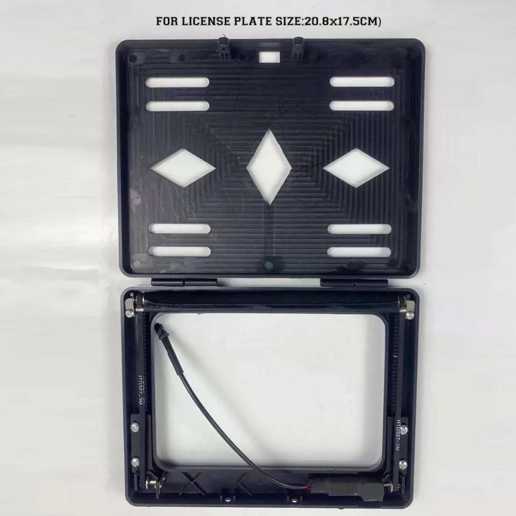Standard Motorcycle License Plate Roller Shutter Cover Frame