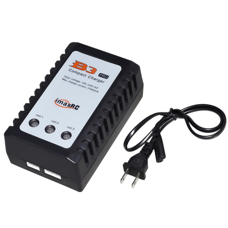 ImaxRC 7.4V/11.1V 2S/3S Modellflugzeug Drohne Lithium-Akku Intelligentes Balance-Ladegerät, US-Stecker
