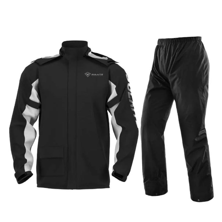 SULAITE Outdoor Motorcycle Riding Full Body Split Raincoat Suit, L, XL, XXL, XXXL, M