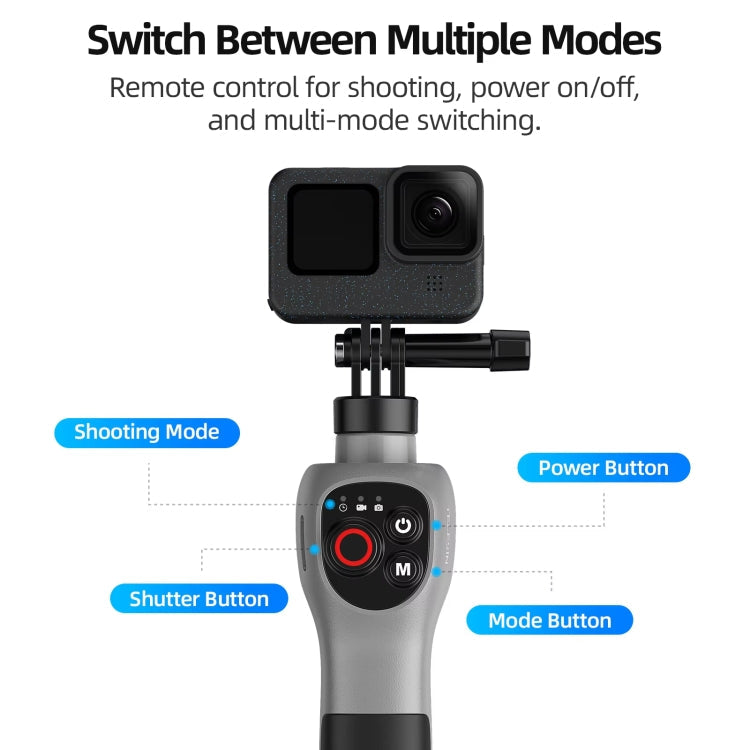Underwater Selfie Stick Wireless Remote Control For GoPro HERO12 Black / HERO11 Black / HERO10 Black / HERO9 Black / HERO8 Black, Selfie Stick