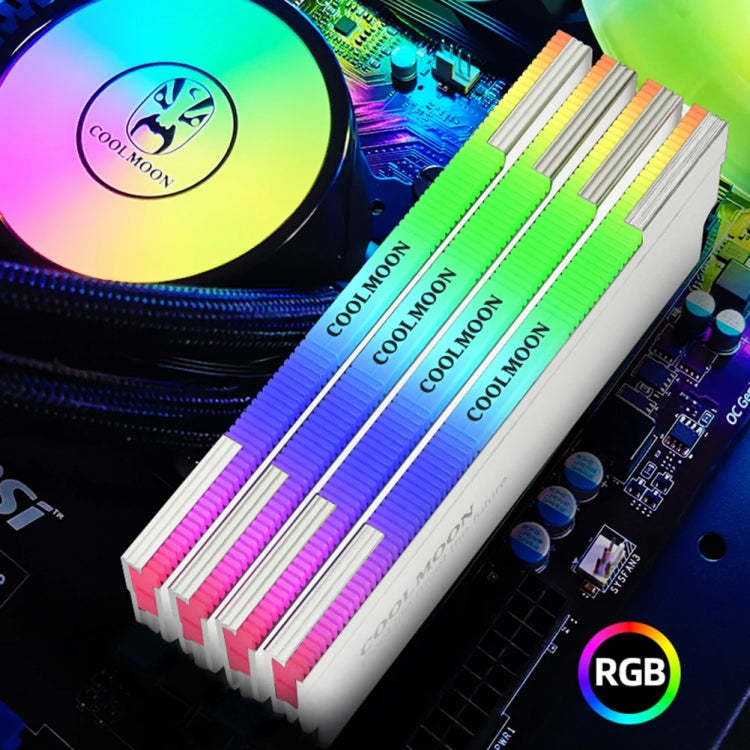 COOLMOON CM-RA1 ARGB Memory Vest Desktop Computer Memory Stick Cooling Case, CM-RA1