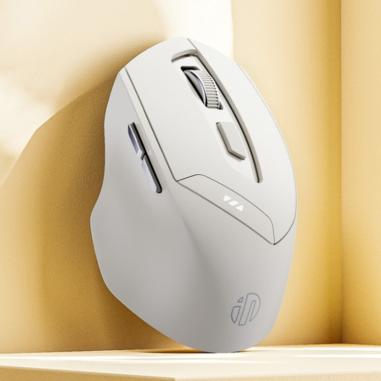 Inphic DR6 2.4G Wireless + Bluetooth 5.0/4.0 Tri-mode Charging Mute Office Gaming Computer Mouse, DR6