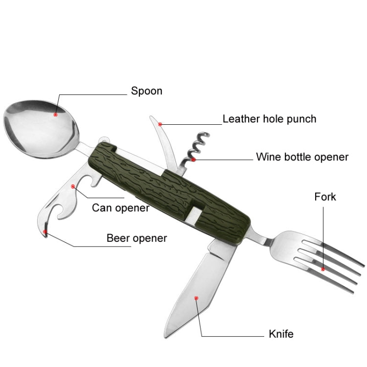 6-in-1 Multifunktionales, abnehmbares und faltbares Camping-Geschirr (SY-FT020)