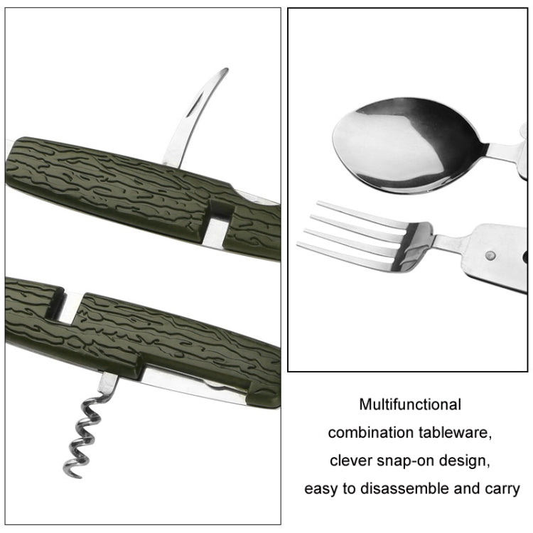 6-in-1 Multifunktionales, abnehmbares und faltbares Camping-Geschirr (SY-FT020)