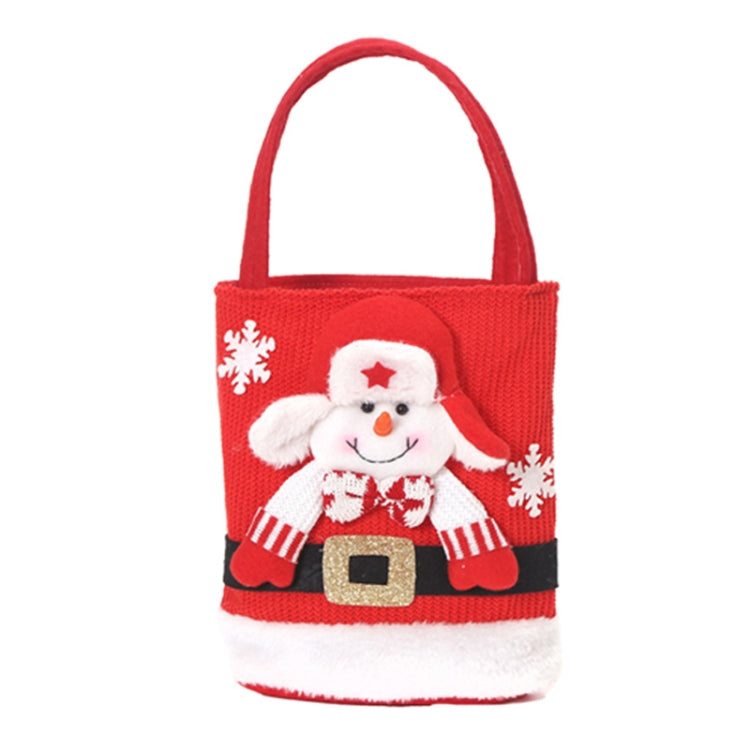 Niedliche, großvolumige Weihnachtsdekorations-Geschenktasche Kinder-Süßigkeitentasche, Weihnachtsmann, Schneemann, Elch, Bär