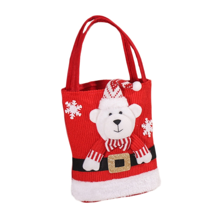 Niedliche, großvolumige Weihnachtsdekorations-Geschenktasche Kinder-Süßigkeitentasche, Weihnachtsmann, Schneemann, Elch, Bär