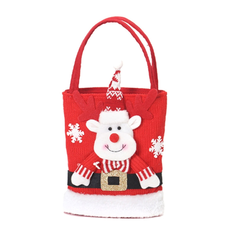 Niedliche, großvolumige Weihnachtsdekorations-Geschenktasche Kinder-Süßigkeitentasche, Weihnachtsmann, Schneemann, Elch, Bär
