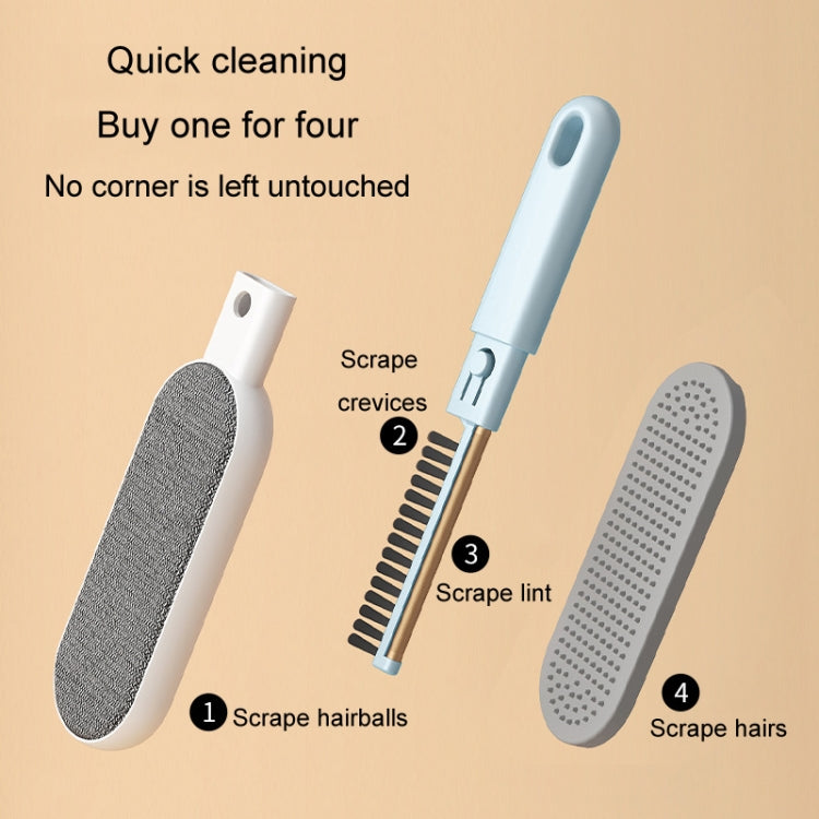 4 In 1 Static Hair Remover Brush Multi-functional Lint Clothes Hairball Remover Clean Pet Hair Tool