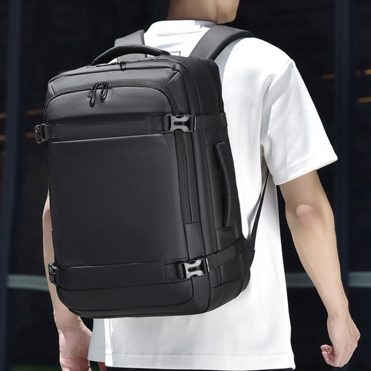 WEIXIER B726 Simple Expandable Double-Shoulder Backpack Large Capacity Business Casual Bag