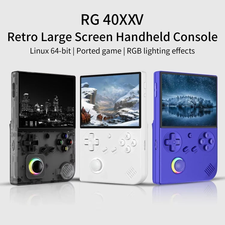 Screen Joystick Game Console With Ambient Light Portable Retro Handheld Console, 64GB, 64GB+128GB, 64GB+256GB