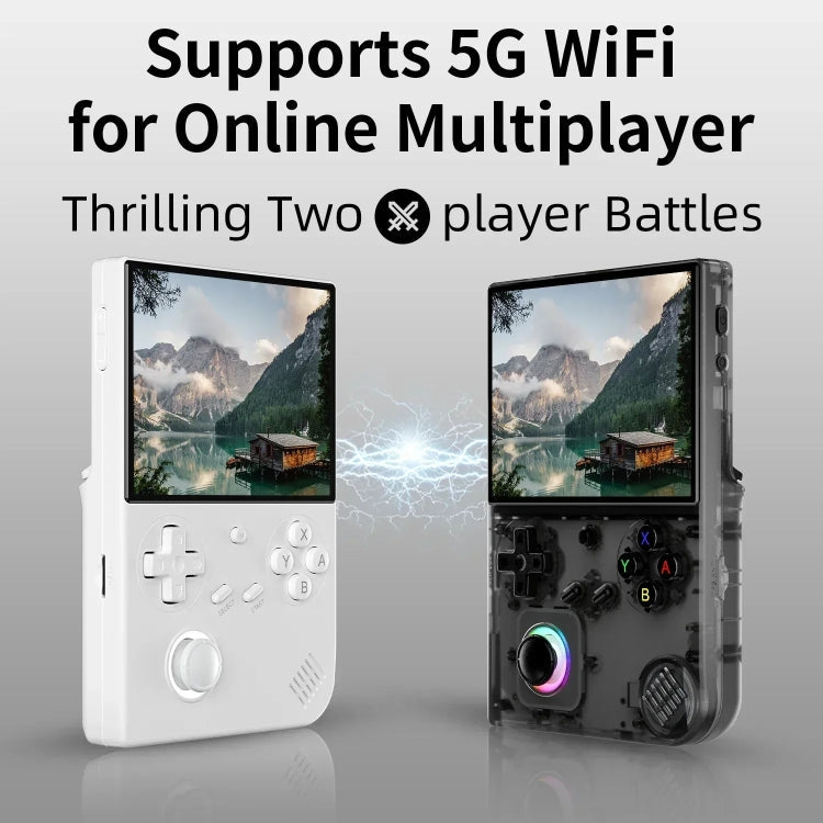 Screen Joystick Game Console With Ambient Light Portable Retro Handheld Console, 64GB, 64GB+128GB, 64GB+256GB