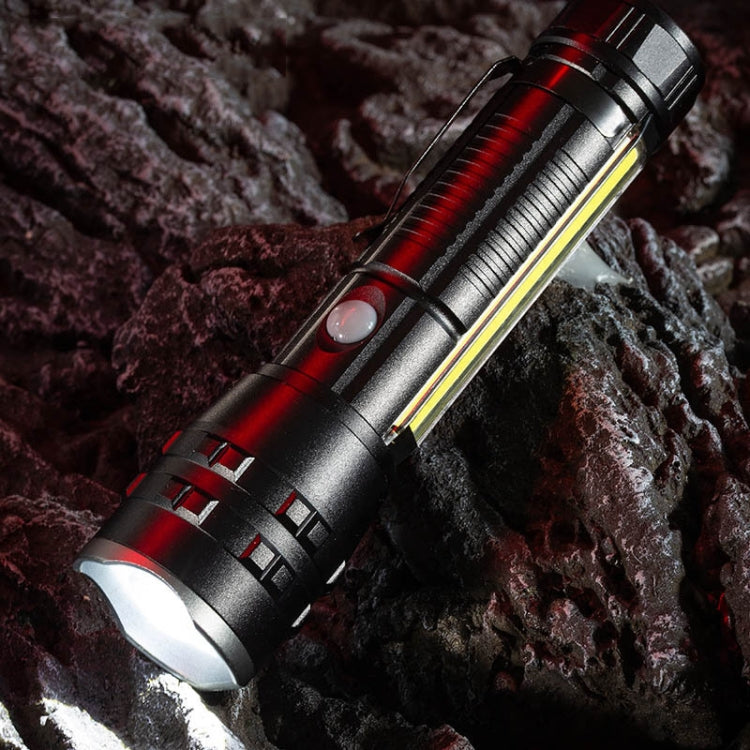 E-SMARTER P27 Pen Clip Strong Light Flashlight Laser Wick High Bright Side Light Outdoor Emergency Adventure Flashlight, P27