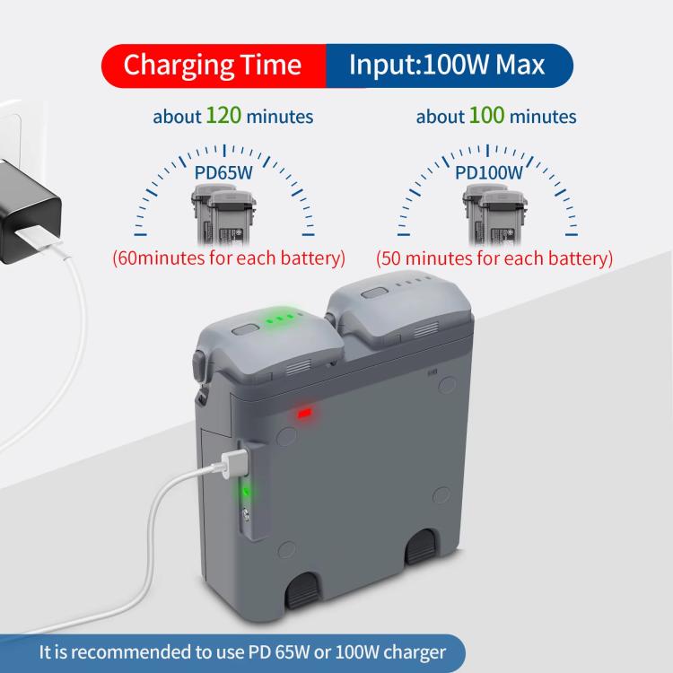 Für DJI Air 3S / Air 3 YX Zwei-Wege-Ladegerät Batteriemanager, Zwei-Wege-Ladegerät