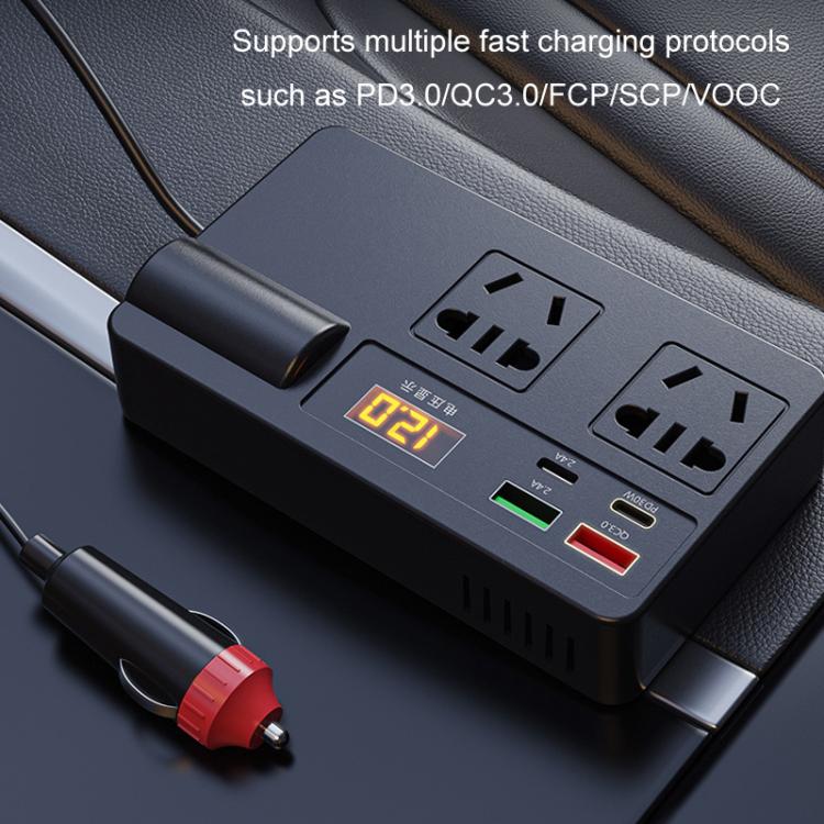 12V24V To 220V Car Multi-Function Inverter Socket Fast Charger
