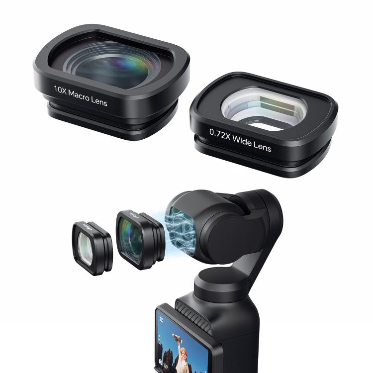 For DJI Pocket 3 aMagisn Magnetic Filter Accessories, 0.72X Wide Lens