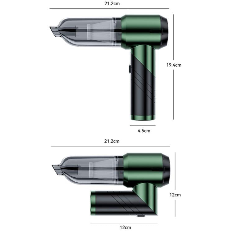 SUITU ST-6670 Handgehaltener kleiner bürstenloser, faltbarer kabelloser Autostaubsauger mit starker Saugkraft, ST-6670