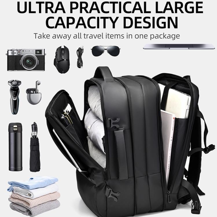 WEIXIER B759 Simple Expandable Men Shoulder Bag Large Capacity Laptop Backpacks