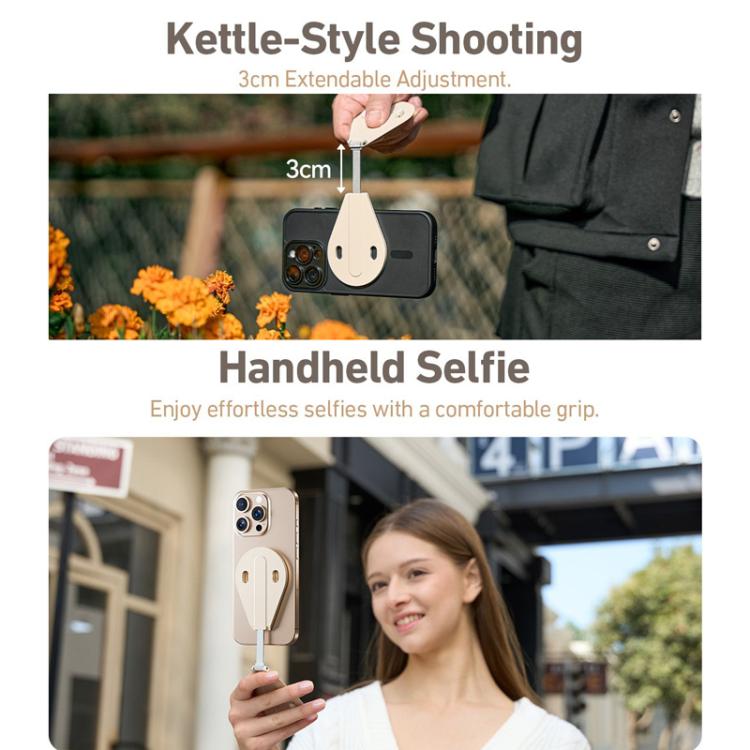 Waterdrop-shaped Mobile Phone Photography Stand Magsafe Magnetic Selfie Stick, P7-RB-02