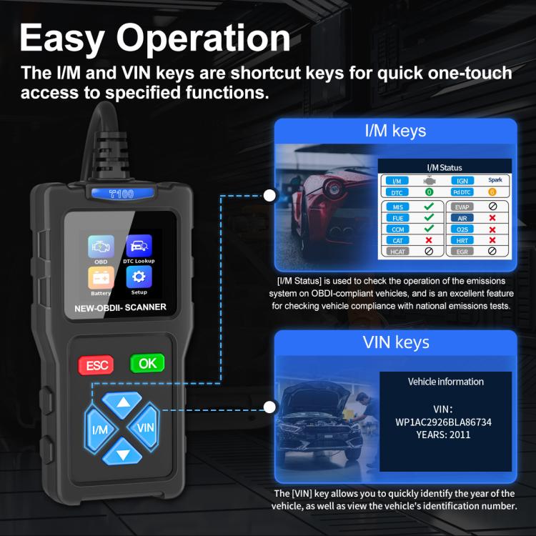 Car Fault Diagnostic Instrument OBD2 Car Engine Tester