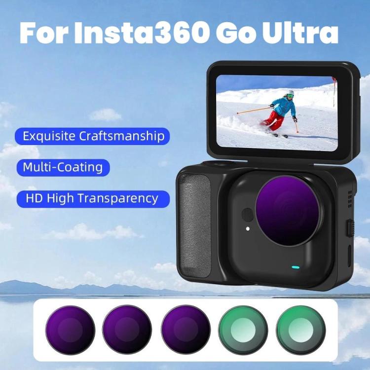 Für Insta360 Go Ultra BRDRC Objektivfilter Kamerazubehör, UV, CPL, ND16, ND8+ND16+ND32