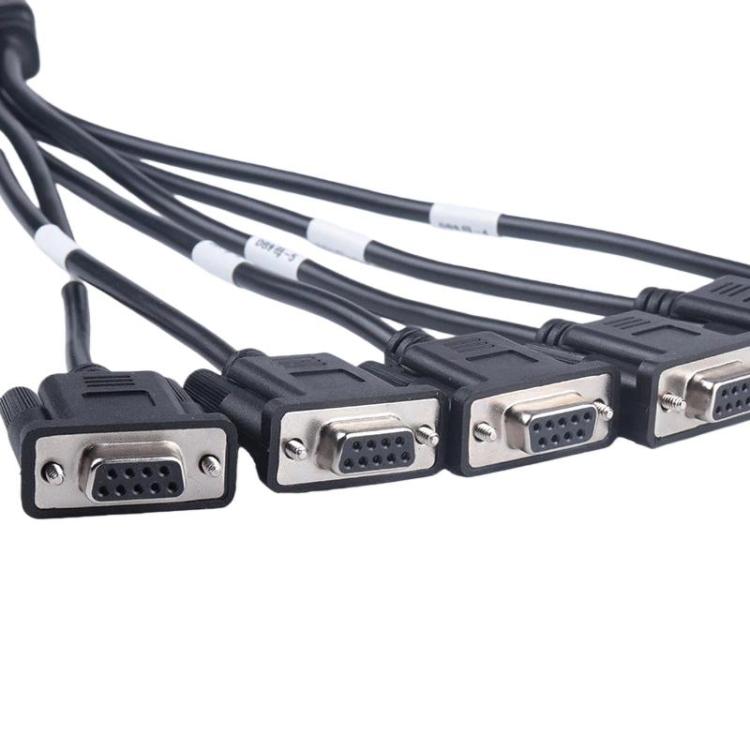 OBD2-Stecker auf 6 DB9-Buchsen Adapter Diagnose-Werkzeug-Verbindungskabel, Stecker auf 6 DB9-Buchsen