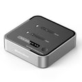 Blueendless SD08 Dual-Bay NVMe SSD Gehäuse M.2 Offline-Klonfunktion 20Gbps High-Speed Solid-State-Drive-Hülle, US-Stecker, EU-Stecker, UK-Stecker