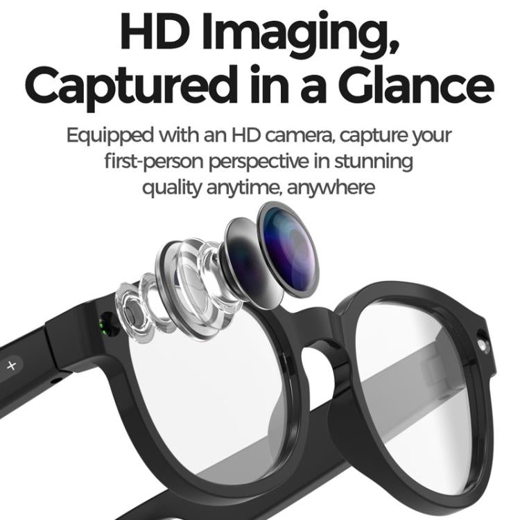 AIMB-S1 Smart Glasses unterstützen 2MP Kamera, 1080P Videoaufzeichnung, Audioaufzeichnung & KI-Übersetzung