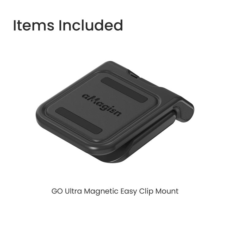 Für Insta360 GO Ultra Magnetic Easy Clip AMagisn Halterung 180-Grad verstellbarer Winkel für flexible POV-Aufnahmen