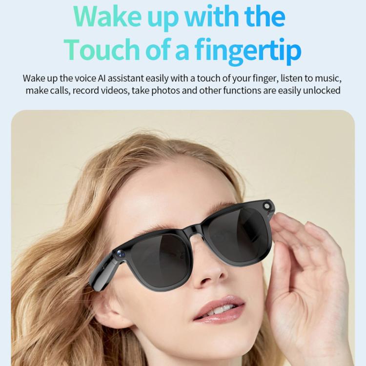 JS01 Pro Smart Glasses unterstützen 12MP Kamera, KI-Übersetzung, Personenerkennung, Video- und Audioaufnahme, transparente Blaulichtfiltergläser, Gläser mit blauem Verlauf, Gläser mit rotem Verlauf