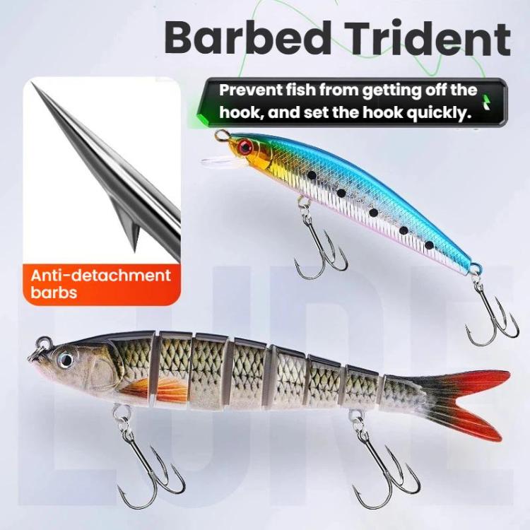 Köder-Set, mehrteiliger Minnow-Kunstköder, Crankbait-Haken, Angelzubehör-Werkzeuge, 385 Stück/Box