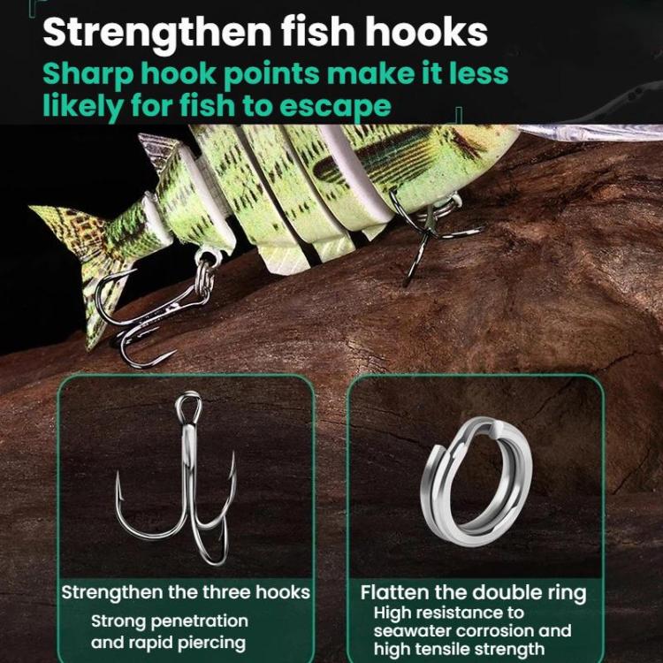 6-Segment versinkender Wobbler Hardbait