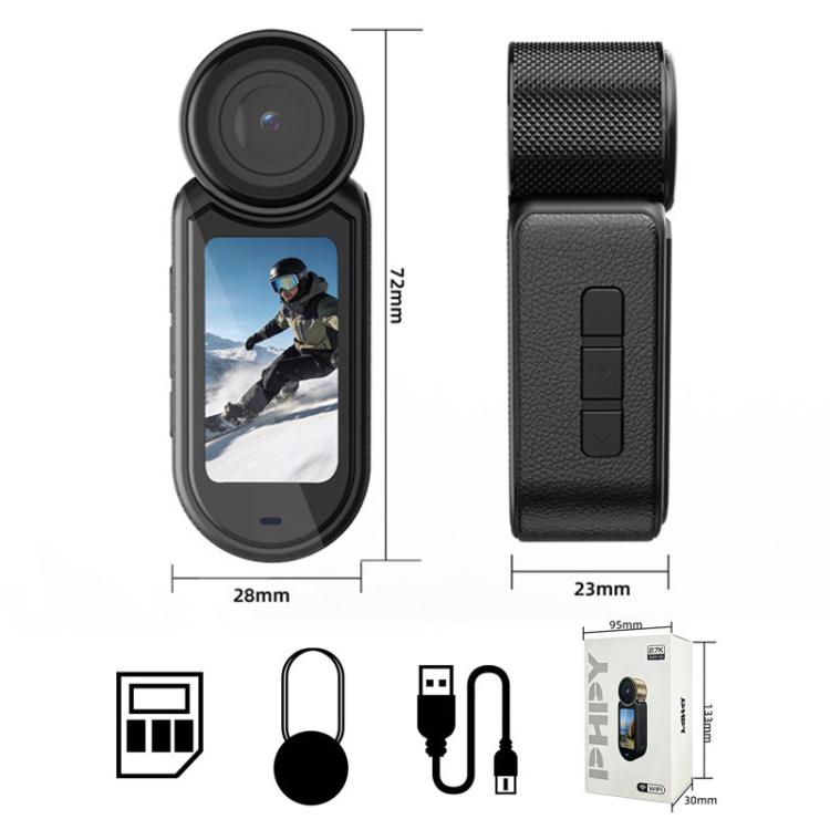 D03 HD-Action-Kamera, am Hals tragbare magnetische Mini-Smart-Daumenkamera