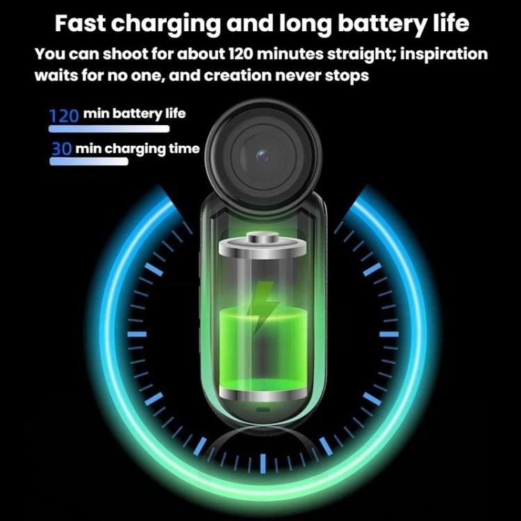 D03 HD-Action-Kamera, am Hals tragbare magnetische Mini-Smart-Daumenkamera
