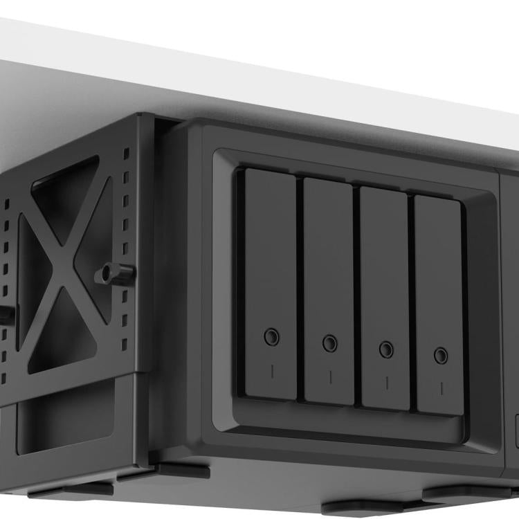 Verstellbare Untertischhalterung aus Metall für NAS, PC, Mini-Computer, PS5-Spielekonsole, platzsparendes Rack, KXD250311