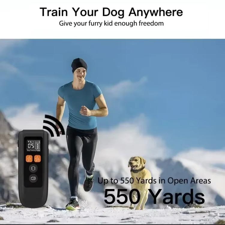 T740 Wiederaufladbares Hunde-Trainingshalsband mit Fernbedienung, IP67 wasserdichtes Haustiertrainingsgerät, T740