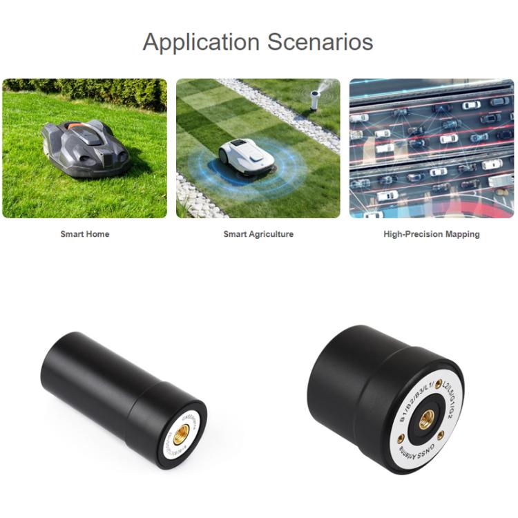 WAVESHARE GNSS L1+L2+L5 Multisatelliten-Mehrfrequenz-Vierdraht-Wendel-Aktiv-Präzisionspositionierungsantenne, Q25, Q39