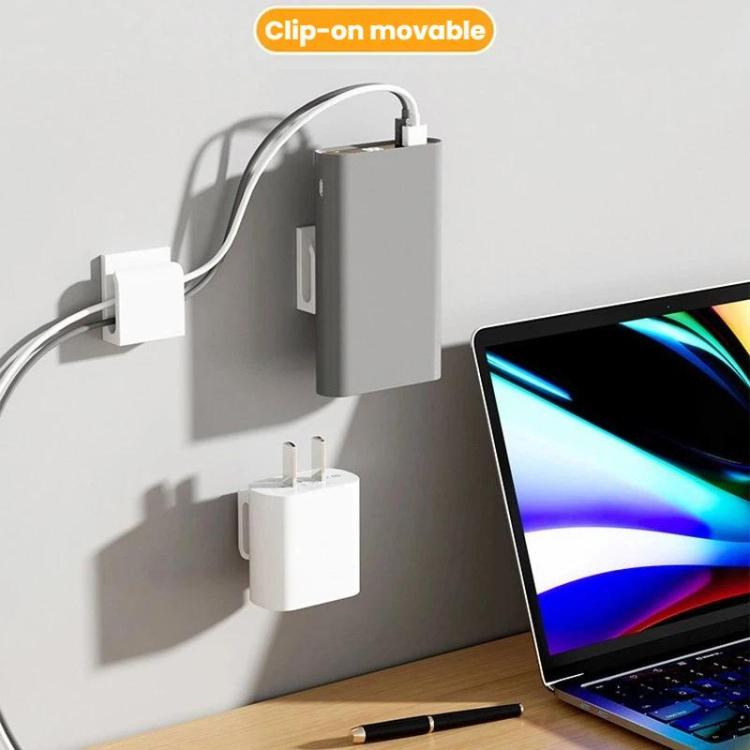 2 Stk. Ladegerätehalter Handy Ladekabel Clip Stecker Haken Organizer