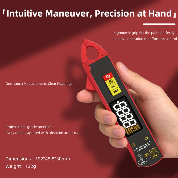 Hochpräzises intelligentes Zangenmessgerät AC/DC 100A 6000-Counts Multimeter, UX1
