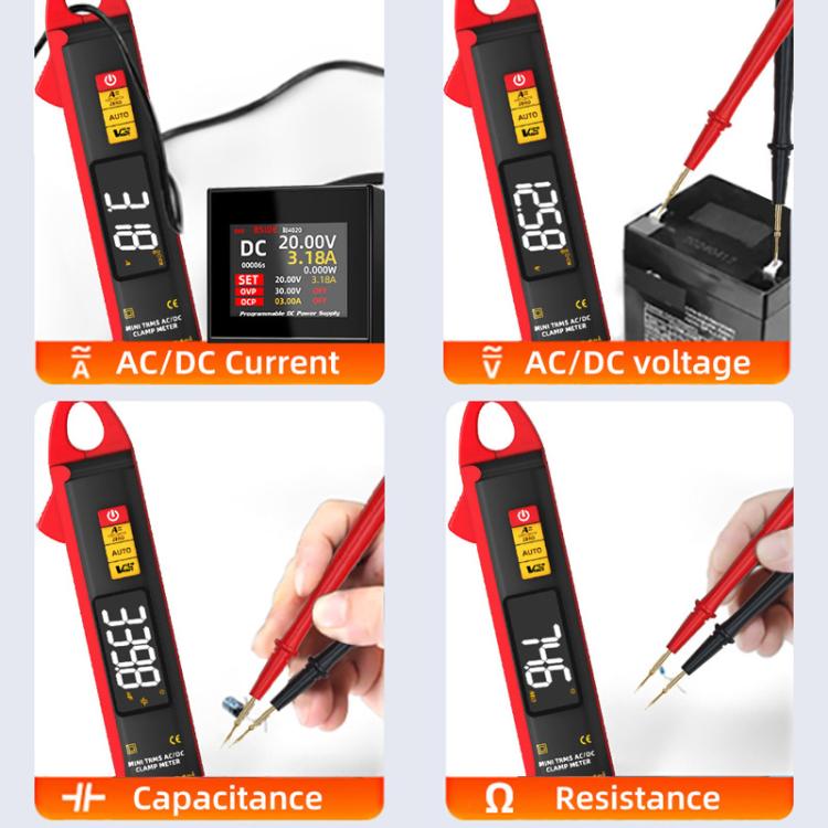 Hochpräzises intelligentes Zangenmessgerät AC/DC 100A 6000-Counts Multimeter, UX1